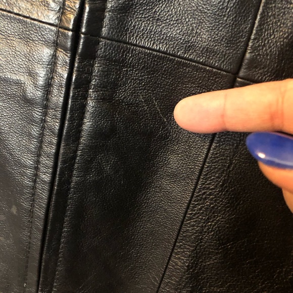 Coldwater Creek leather jacket - Picture 3 of 5